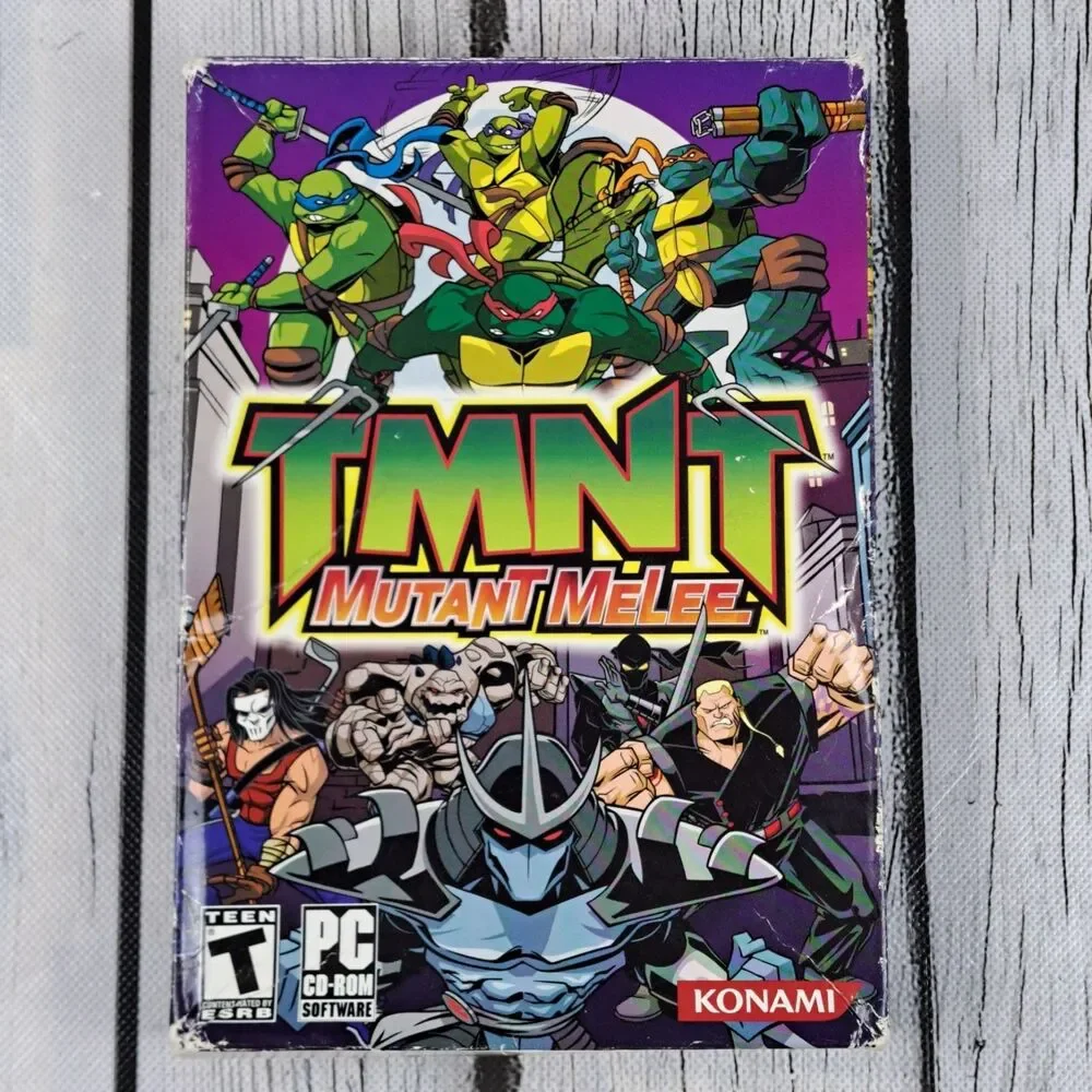 TMNT Mutant Melee Teenage Mutant Ninja Turtles KONAMI PC GAME  2005 CD ROM